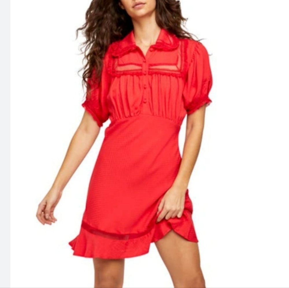 Free People Warm Glow Mini Dress Petal Bloom